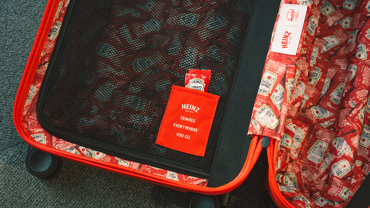 Heinz Collabs With Herschel Supply on Luggage That Resembles a