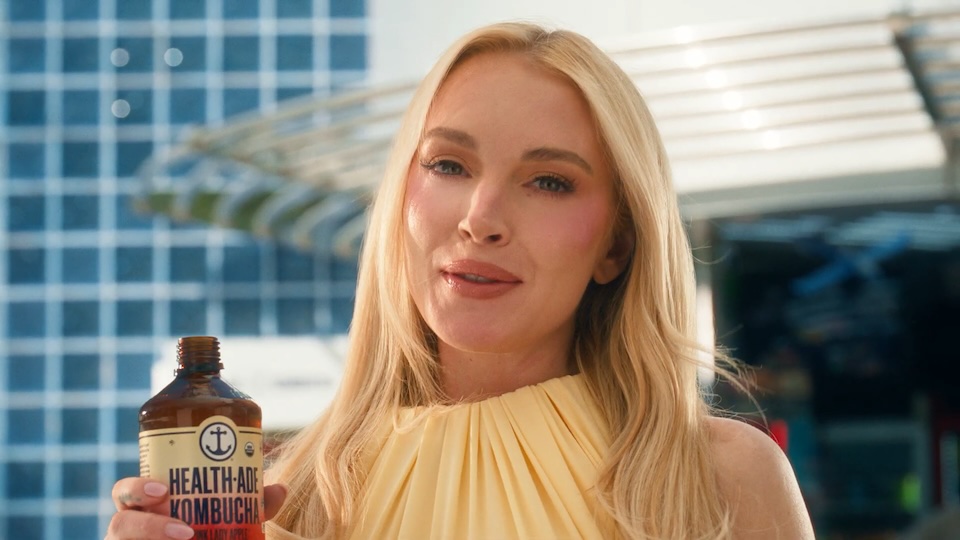 Lindsay Lohan’s So There for Health-Ade Kombucha Image