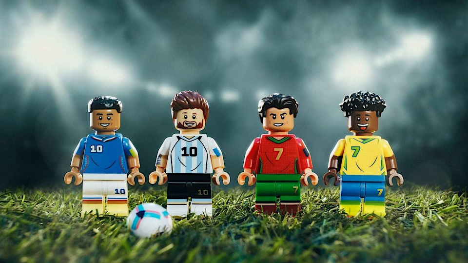 World Cup: Lego Drafts Messi, Ronaldo, Mbappé, Vini Jr.