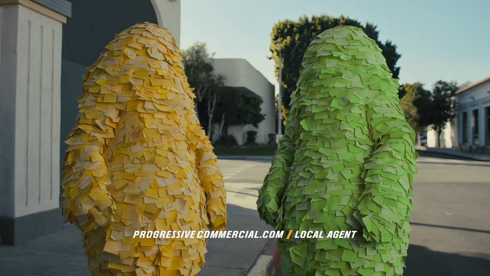 Progressive's Sticky-Notes Monster Makes Some New Friends