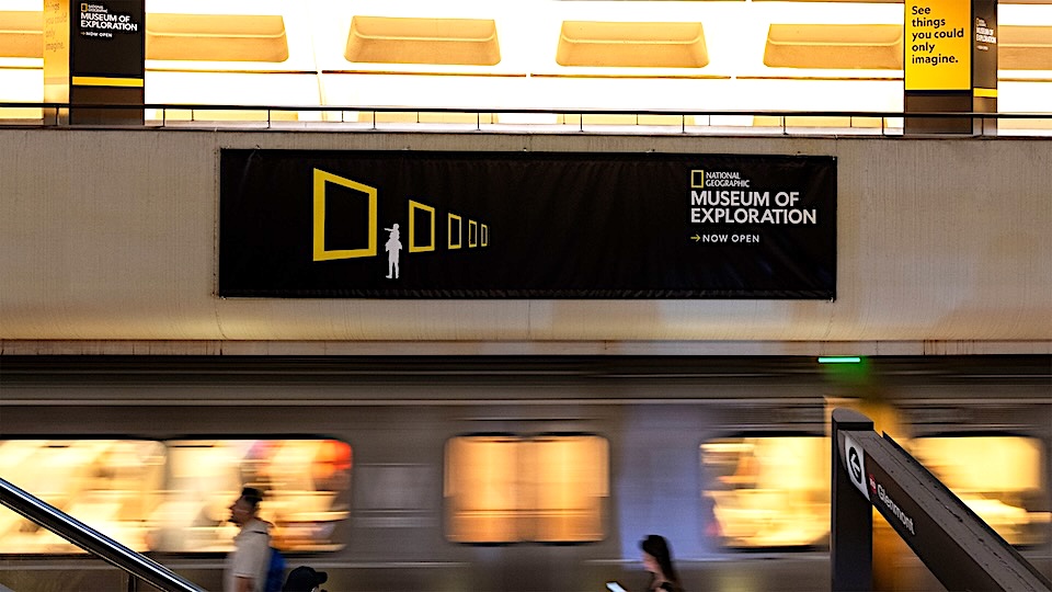 National Geographic Leans Into Its Famous Design Elements for Museum Intro