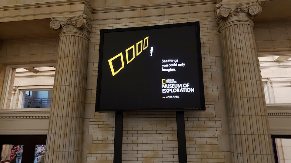 National Geographic Leans Into Its Famous Design Elements for Museum Intro