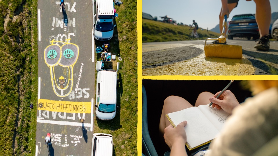 Škoda Transforms Tour de France Penis Graffiti to Promote Women's Cycling