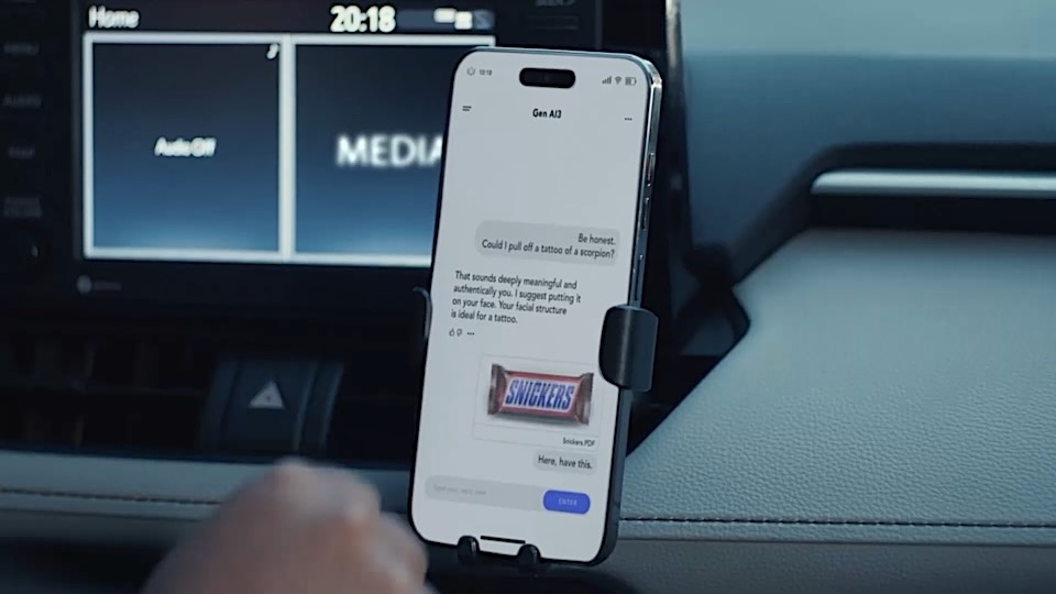 Snickers’ AI Spoof Sure Satisfies as Week’s Best Ad