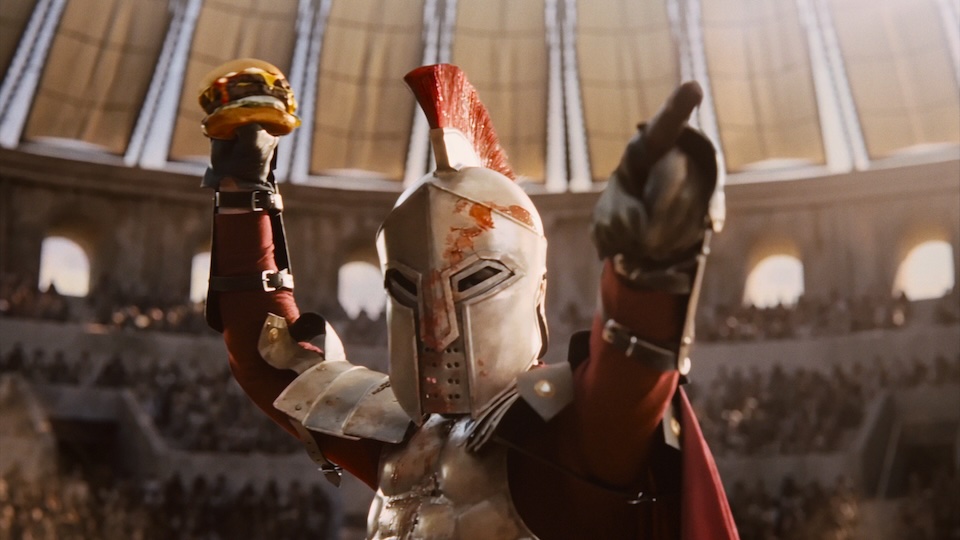 Carl's Jr. Cooks Up Gladiator vs. Clown Combat in a Colosseum